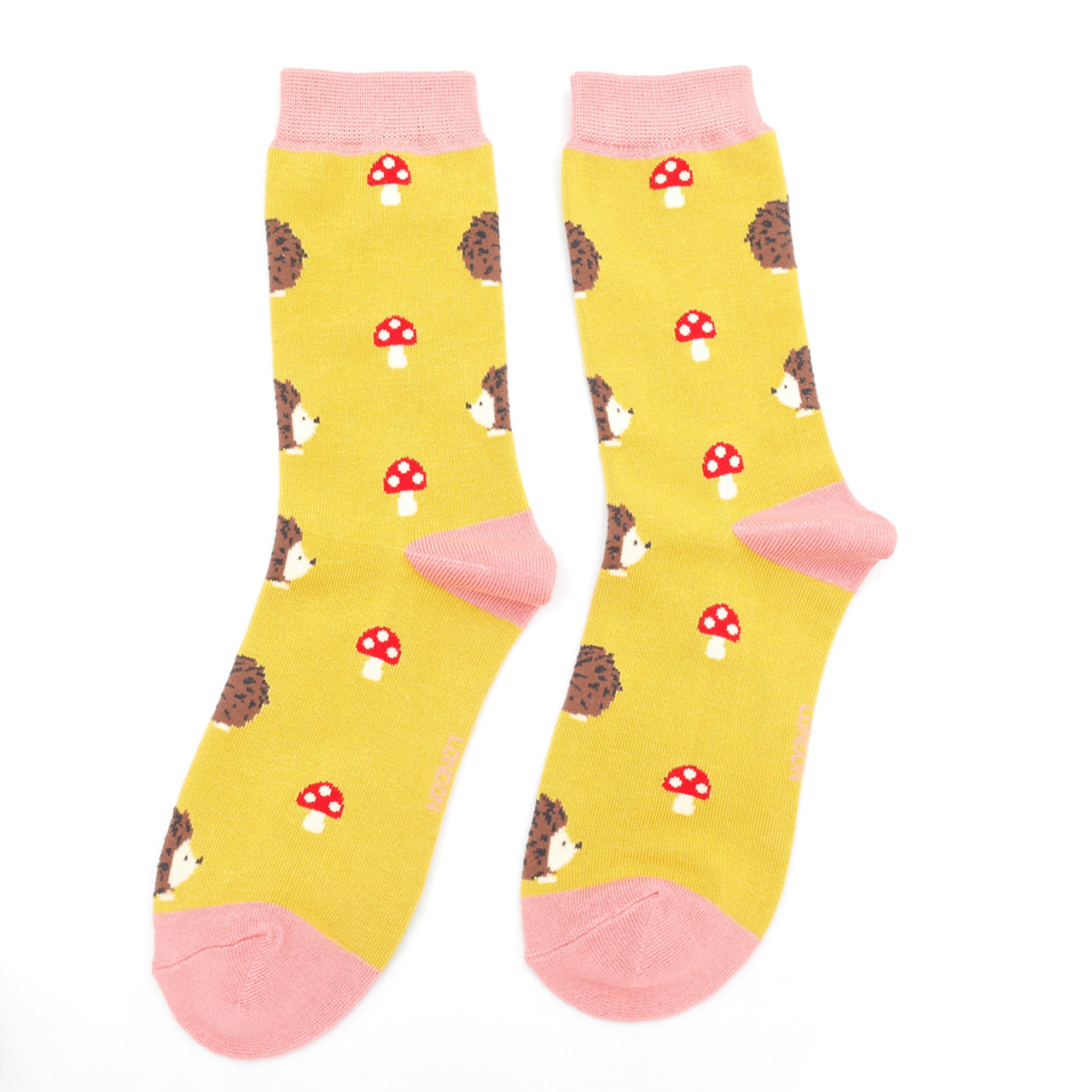 Miss Sparrow Socken Pilze Igel Gelb Akubu Ch