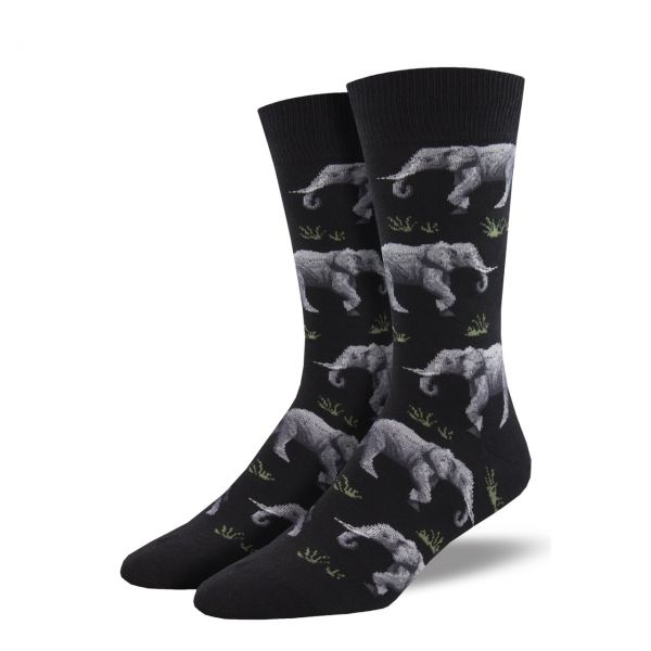 Socksmith Socken Elefanten schwarz
