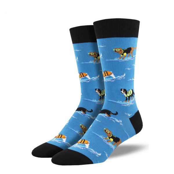 Socksmith Socken Surfhunde blau