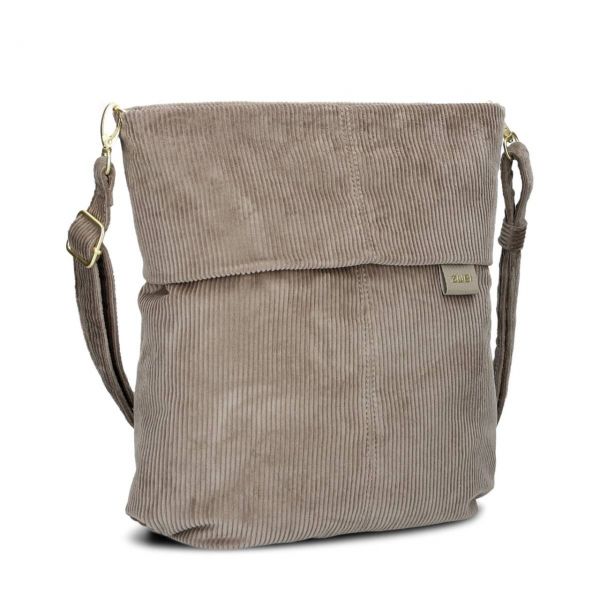 ZWEI Tasche Mademoiselle M12 cord mocca schraeg